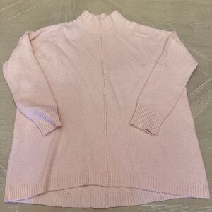 J. Jill Pink Cowl Neck Sweater with Chunky Knit
